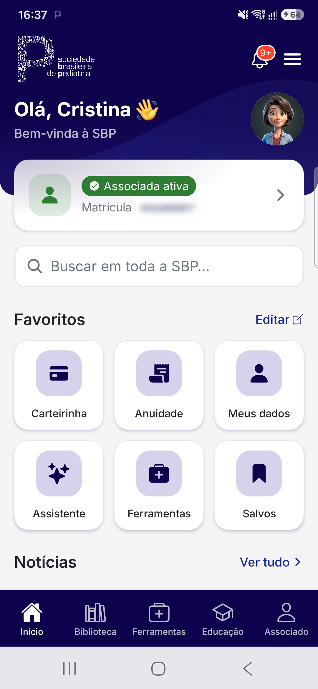 Tela Início