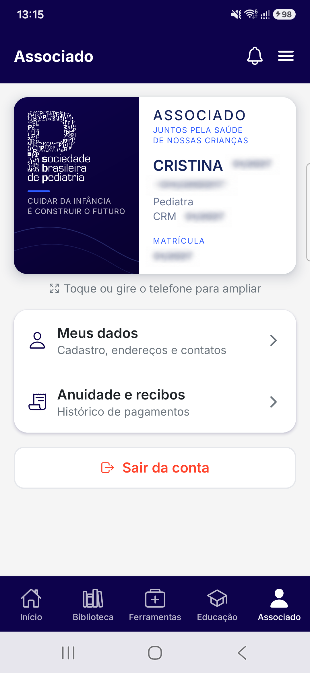 Perfil do Associado