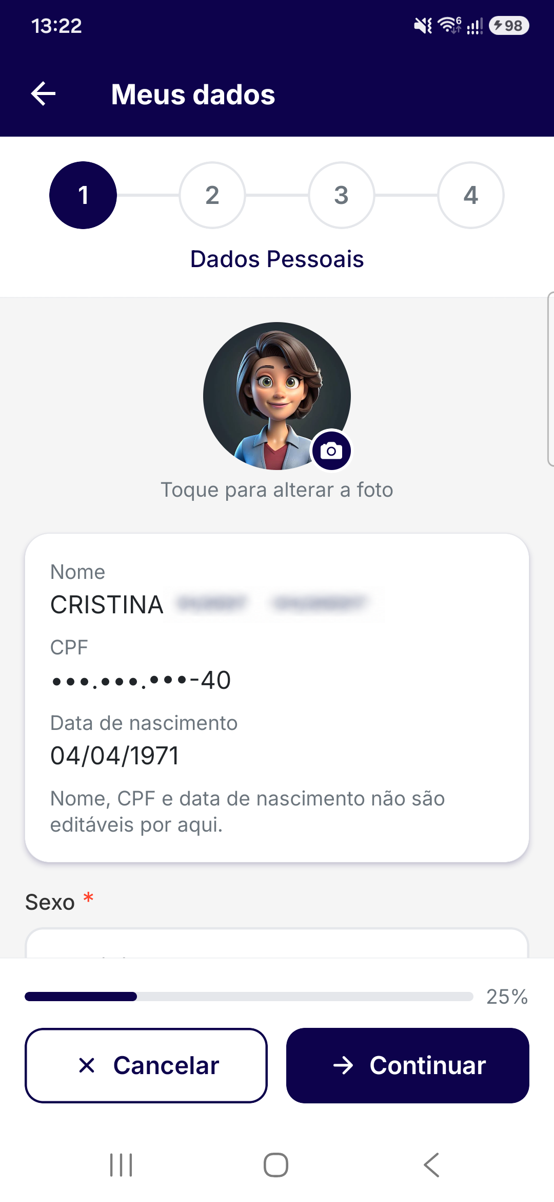 Meus Dados