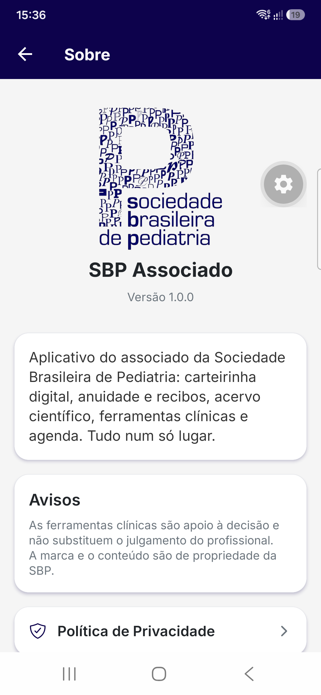 Sobre o app