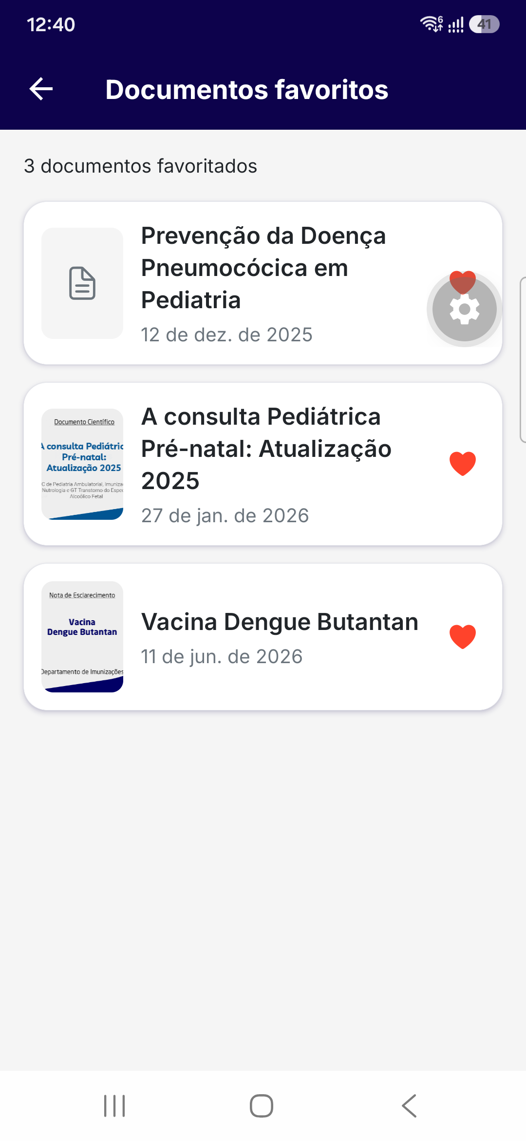 Documentos Favoritos
