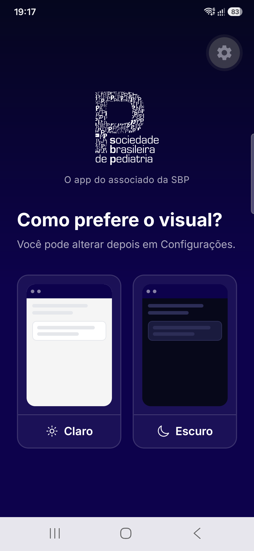Seleção de Tema